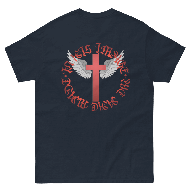 T-shirt - Ringed Cross - Crimson Red