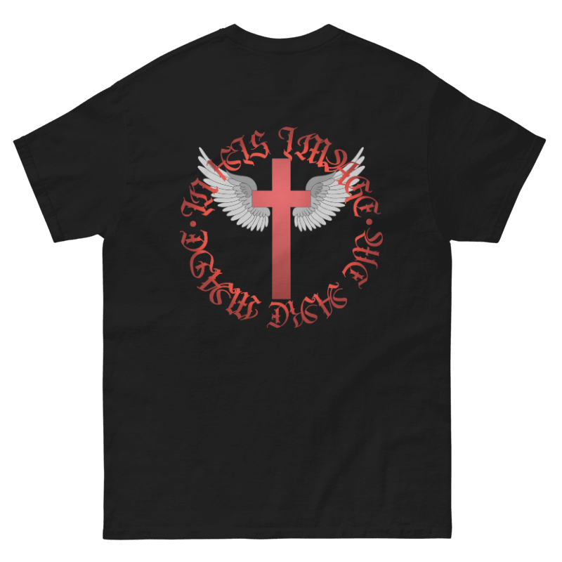 T-shirt - Ringed Cross - Crimson Red