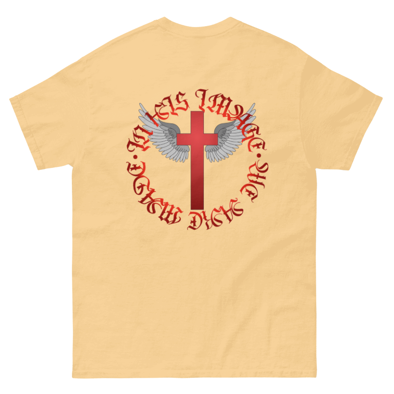 T-shirt - Ringed Cross - Crimson Red